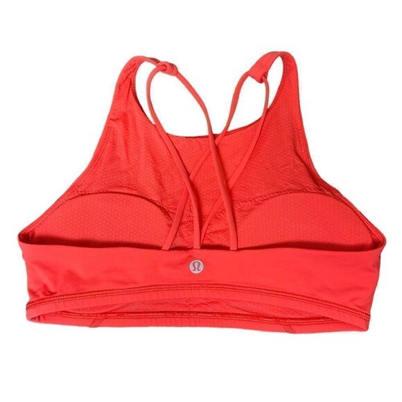 Lululemon Energy Orange Sport Bra Razorback Running Support Bra - Picture 5 of 7